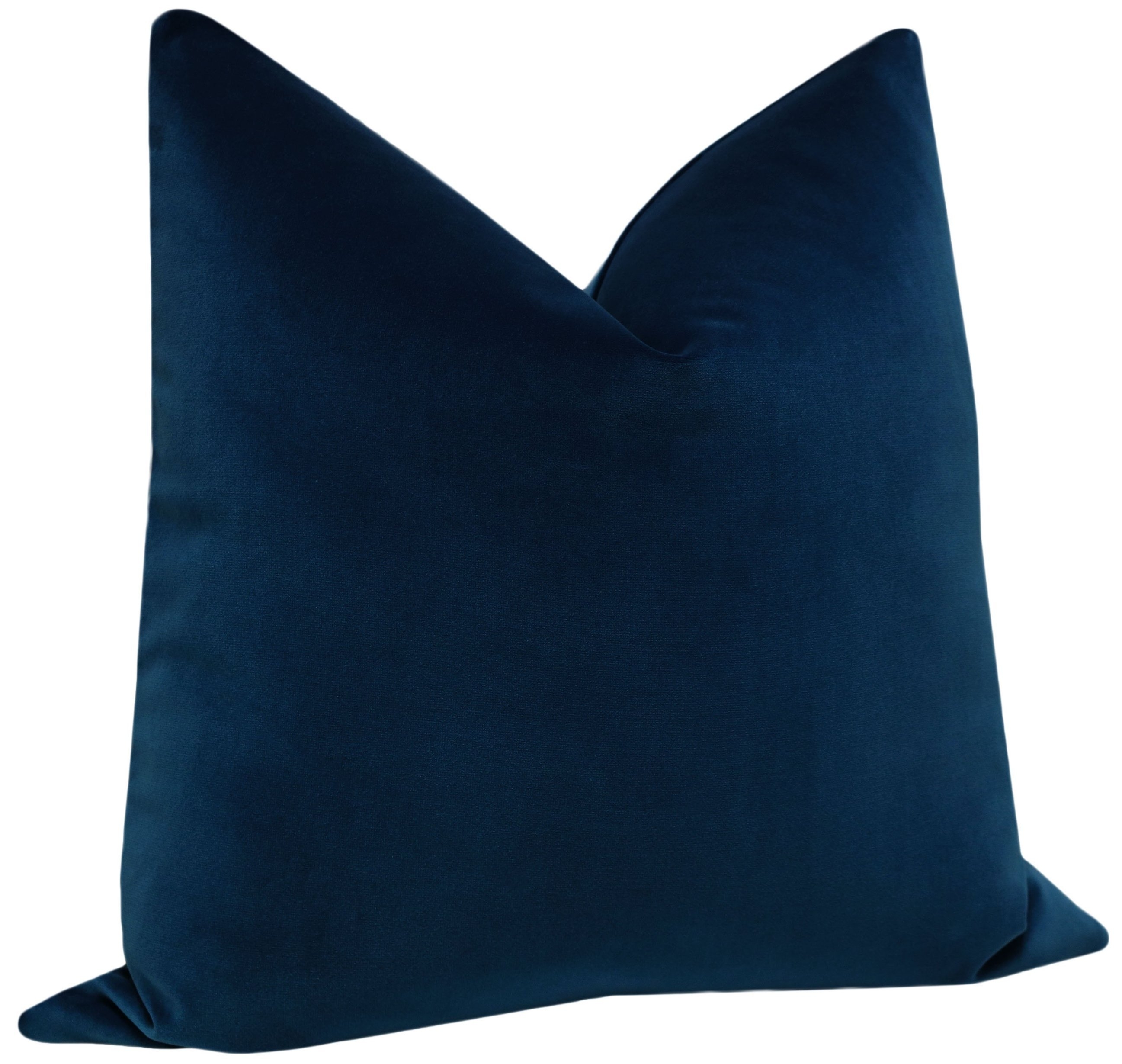 Classic Velvet Pillow Cover, Sapphire, 18" x 18" - Image 2