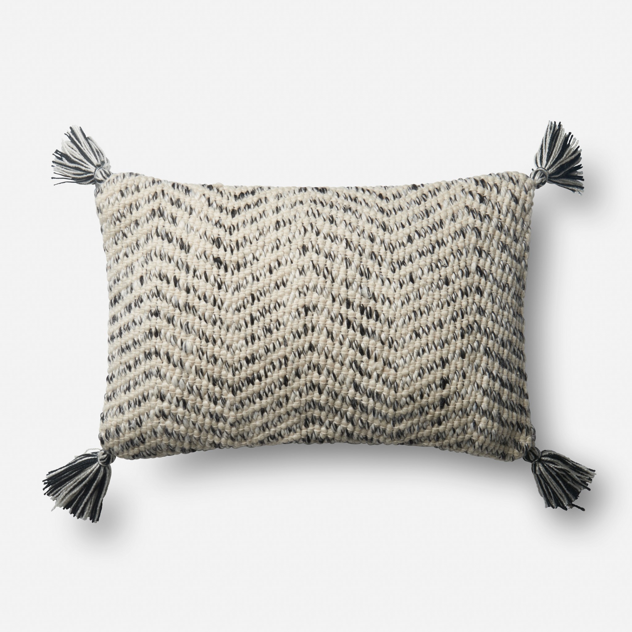 PILLOWS - BLACK / NATURAL - 13" X 21" Cover Only - Image 0
