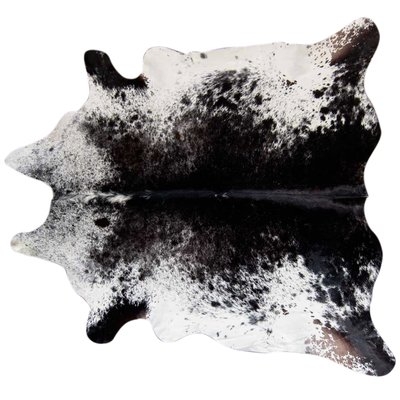 Bullis Speckled Hand Woven Cowhide Black/White Area Rug - Image 0