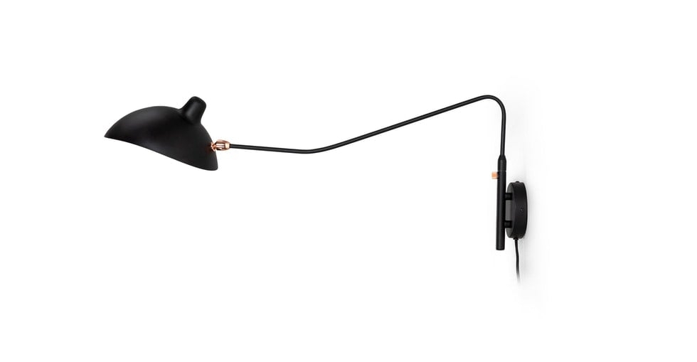 Leap Sconce Lamp, Black - Image 0