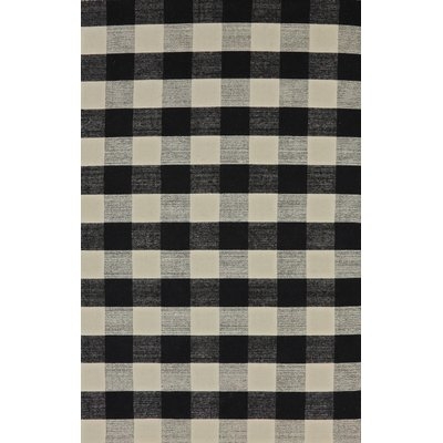 Pickering Hand Woven Wool Black/Ivory Area Rug - Image 1