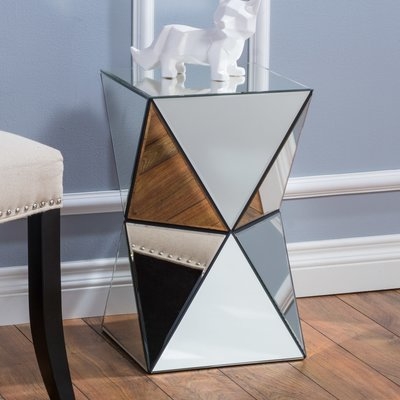 Conrad Mirrored Accent End Table - Image 0