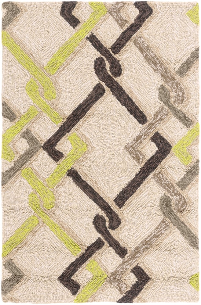 Rain Beige Outdoor 2' x 3' Handmade Rug - Image 1