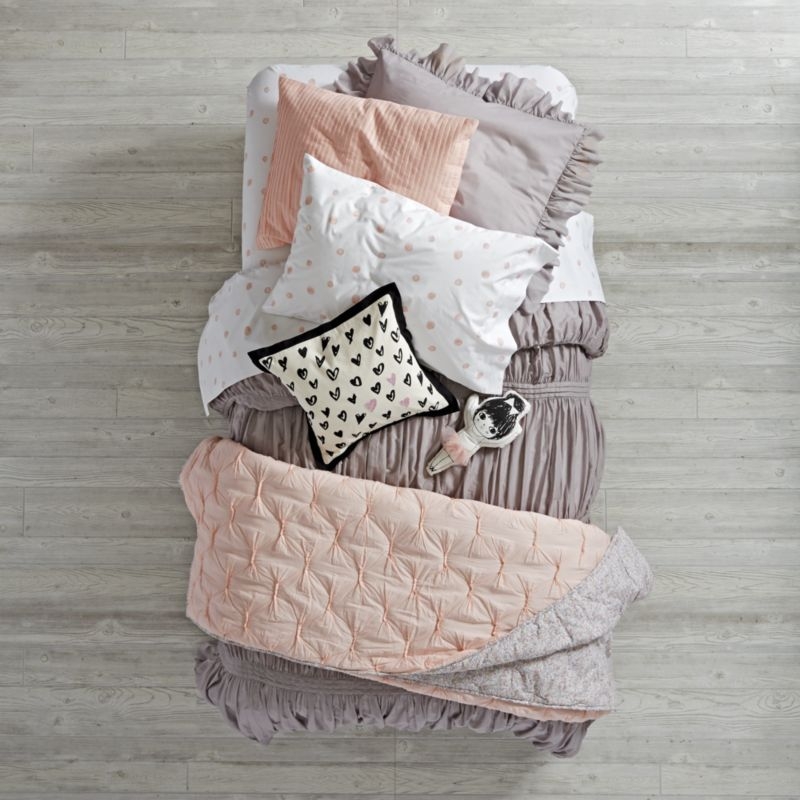 Organic Pink Polka Dot Pillowcase - Image 2