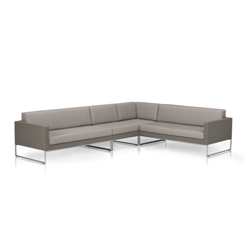 Dune Taupe Right Arm Loveseat with Sunbrella ® Cushions - Image 6
