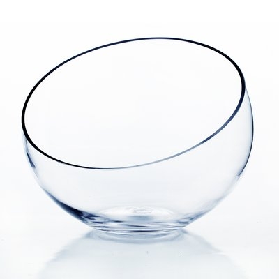 Slant Cut Bowl Table Vase - Image 0