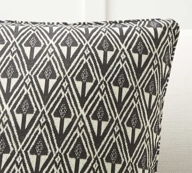Mitzi Print Pillow Cover, Charcoal Multi, 20" - Image 1