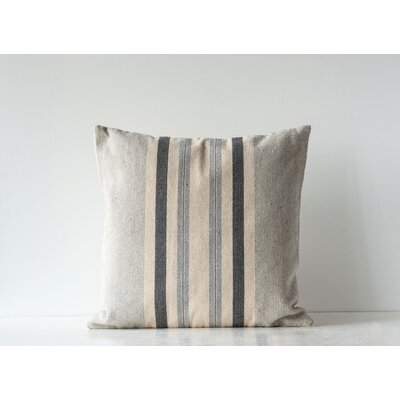 Novinger Striped Woven Cotton Throw Pillow - Image 0