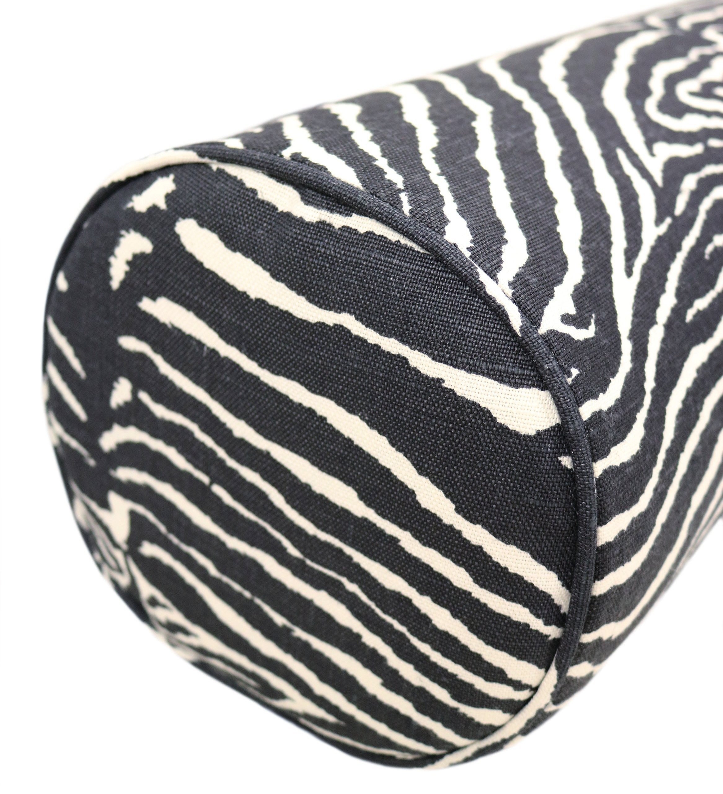 THE BOLSTER :: LE ZEBRE // BLACK | BRUNSCHWIG & FILS - Sample 4" X 4" - Image 2