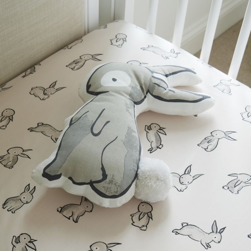 Organic Bunny Crib Fitted Sheet - Image 4