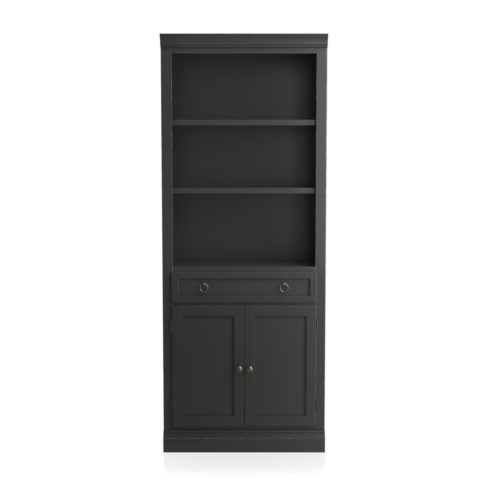 Cameo Bruno Black Middle Storage Bookcase - Image 0