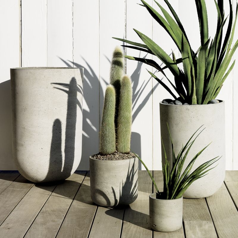 Seminyak Grey Cement Indoor/Outdoor Planter XL - Image 1