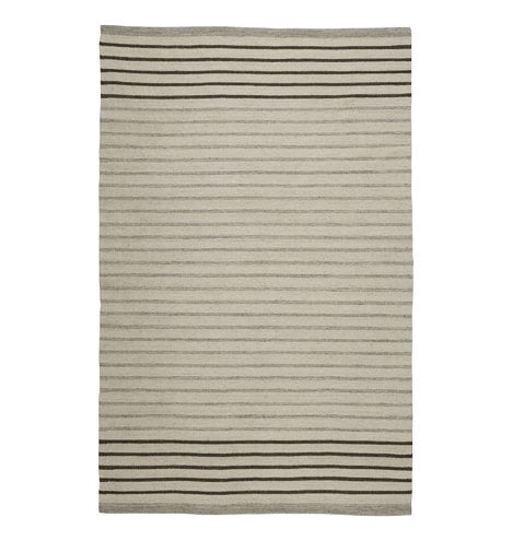 Striped Dhurrie Flatweave Rug 8 x 10 - Image 3