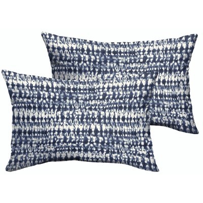 Demers Indoor/Outdoor Ikat Lumbar Pillow - Image 0