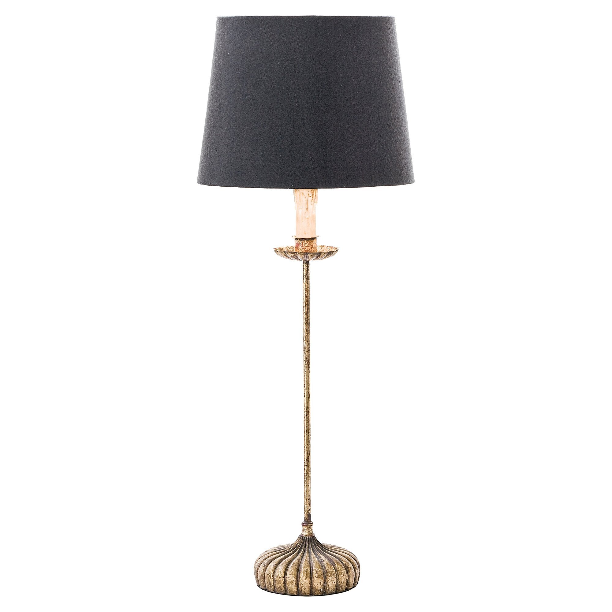 Bijoux French Country Black Gold Stem Table Lamp - Image 0