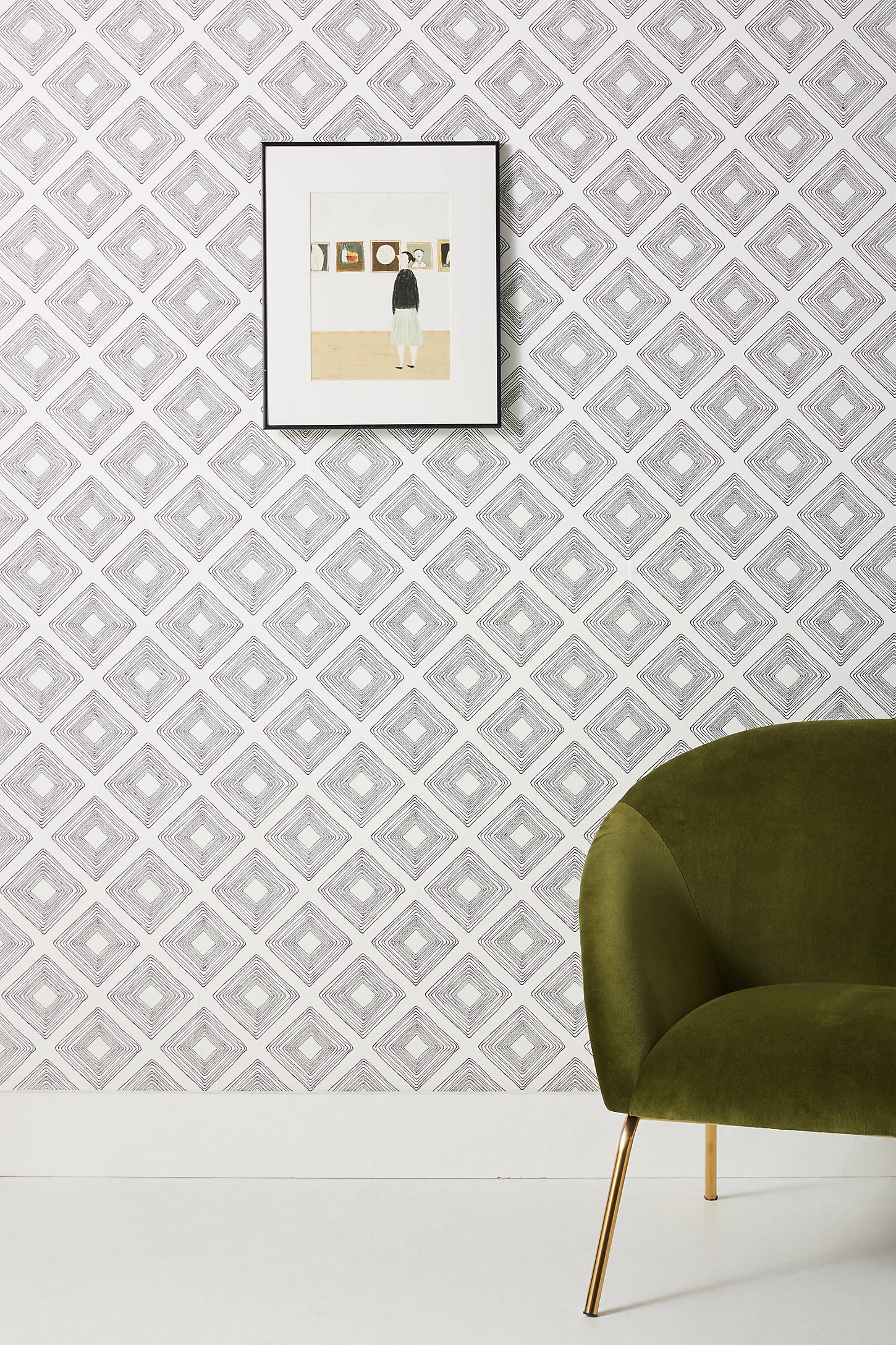 Magnolia Home Diamond Sketch Wallpaper - Image 0