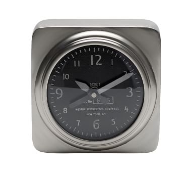 Aviator Desktop Clock, Brass - Image 5