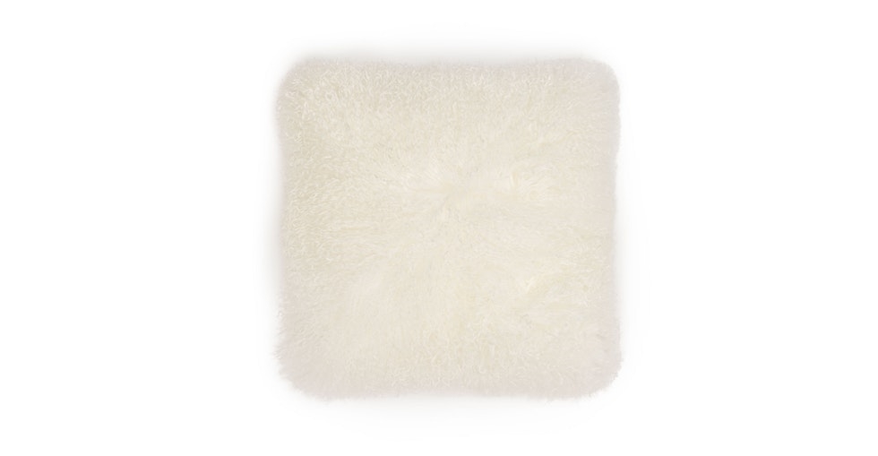 Bocco Ivory Sheepskin Pillow - Image 0