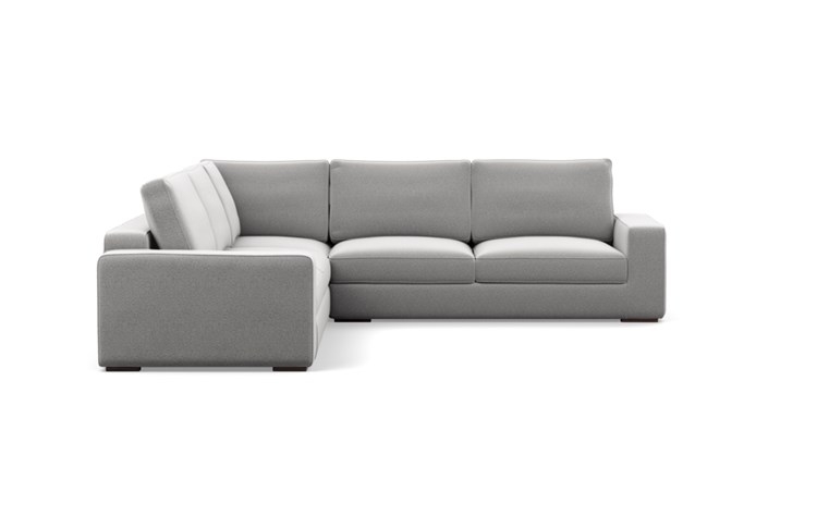 Ainsley Corner Sectional with Ash Fabric and Oiled Walnut legs - Image 2