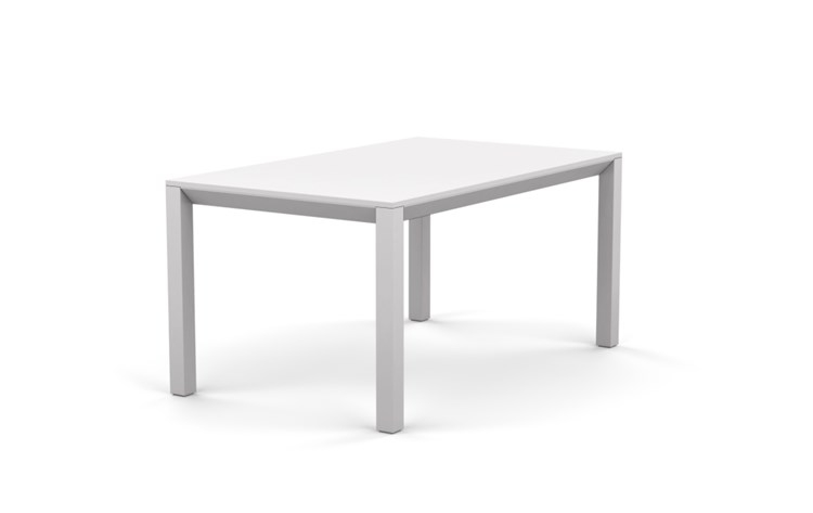 Hayes Dining with White Table Top and Powder Coated White legs - Image 1