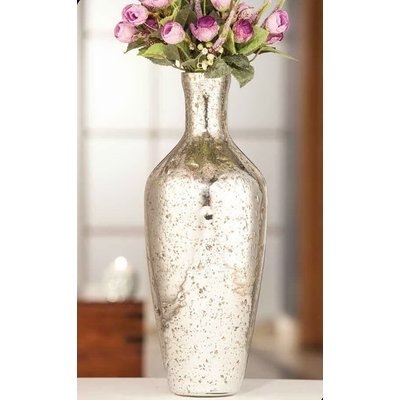 Silver Tone Vase - Image 1
