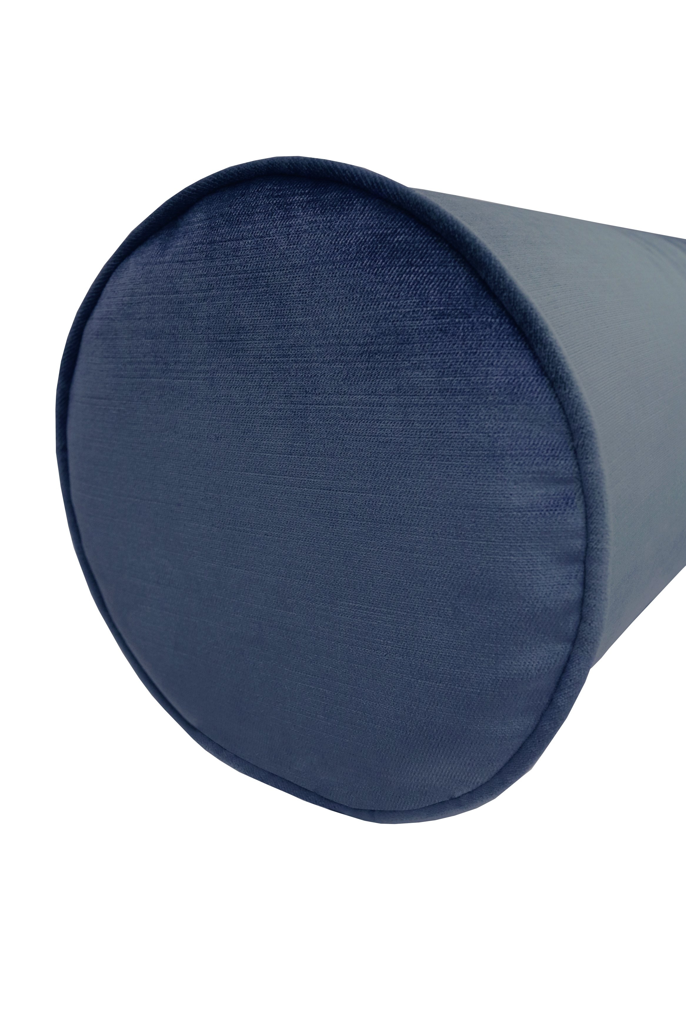 THE BOLSTER :: FAUX SILK VELVET // PRUSSIAN BLUE - Sample 4" X 4" - Image 2