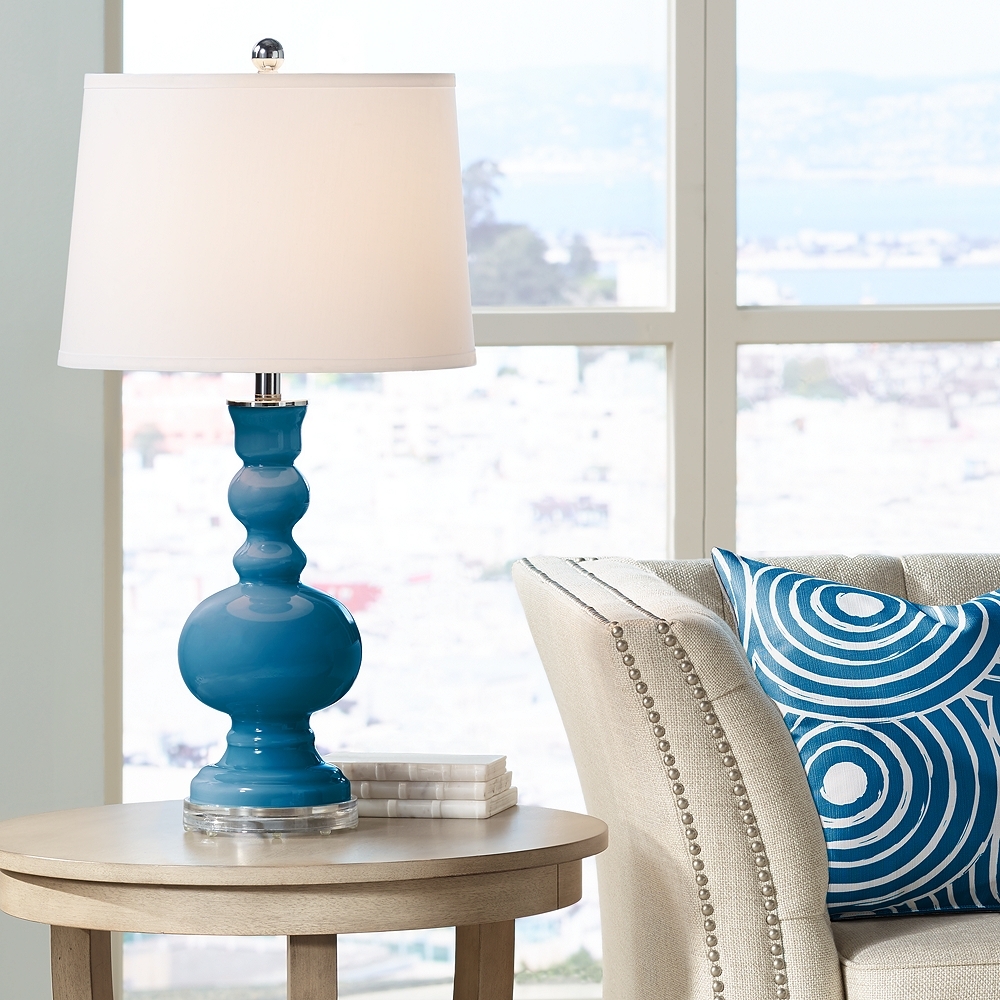 Mykonos Blue Apothecary Table Lamp - Style # 29E62 - Image 0