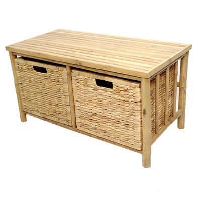 Elim Bamboo Storage Bench - Image 0