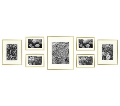 7 Piece Alisson Gallery Wall Aluminum Picture Frame Set - Image 0