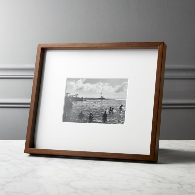 Gallery Walnut Frame with White Mat 5x7 - Image 3