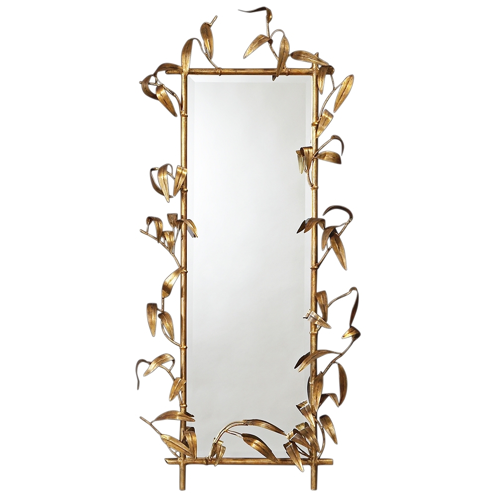 Bamboo Gold 28" x 49" Wall Mirror - Style # 20J04 - Image 0