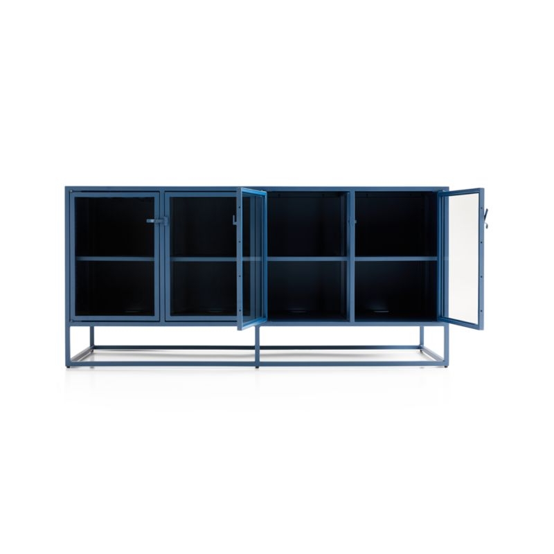 Casement Blue Large Metal Sideboard - Image 3