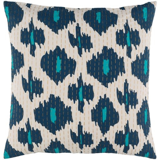 Kantha Throw Pillow, 18" x 18", with poly insert - Image 2
