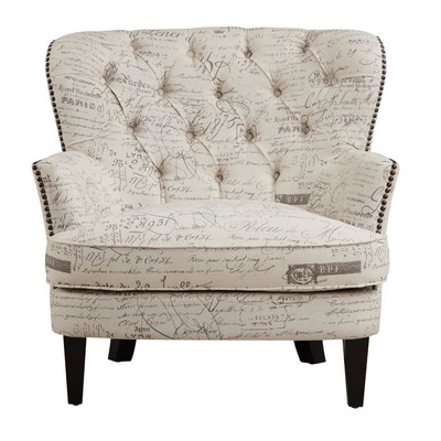 Stamm Script Upholstered Armchair - Image 0