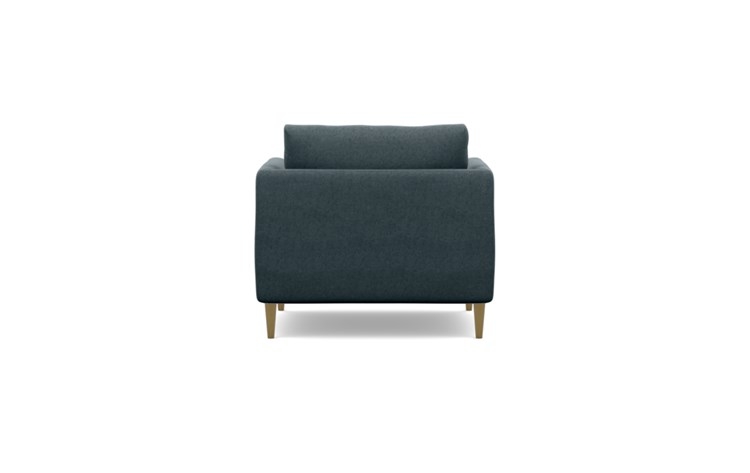Owens Accent Chair with Blue Union Fabric and Brass Plated legs - Image 3