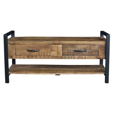 Hanks Wood Storage Bench - Image 0