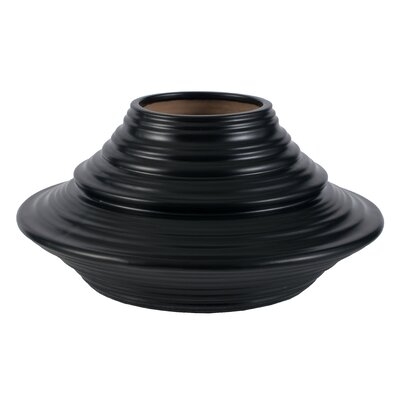 Kasia Cermaic Vase - Black - Image 0