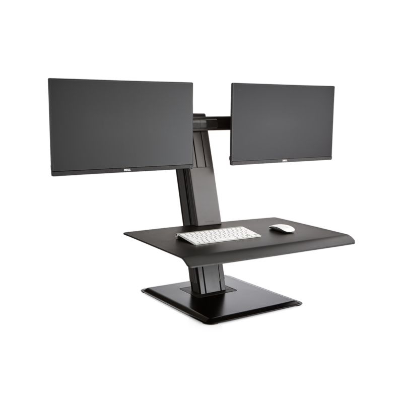 Humanscale ® Black Dual Monitor Quickstand Eco Standing Desk Converter - Image 6
