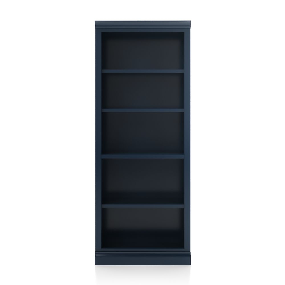 Cameo Indigo Open Bookcase with Middle Crown - Image 0