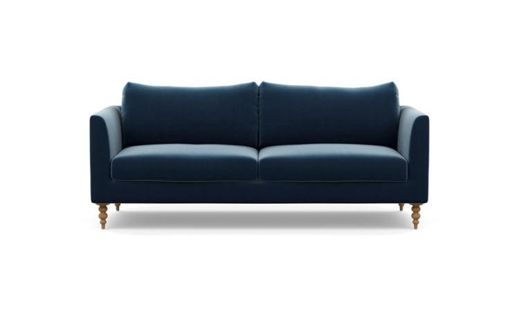 Owens Sofa with Sapphire Fabric and Natural Oak legs - Image 0