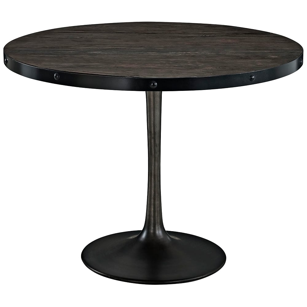 Drive 39 1/2" Wide Black Round Dining Table - Style # 33R05 - Image 0