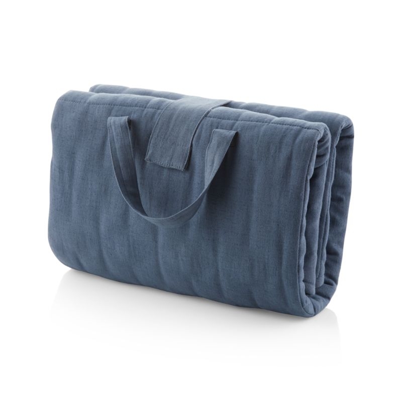 Fold and Go Navy Portable Baby Mat - Image 2