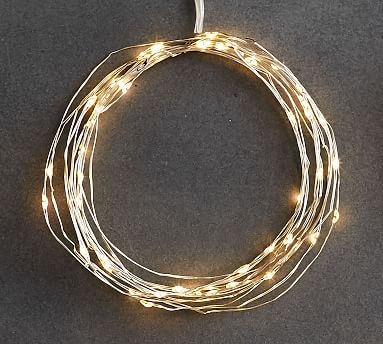 Mini Led String Lights, 15' - Silver - Image 2