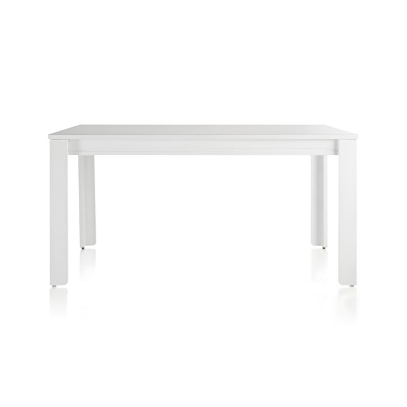 Adjustable White Wood Large Kids Table with 23" Legs - Image 2