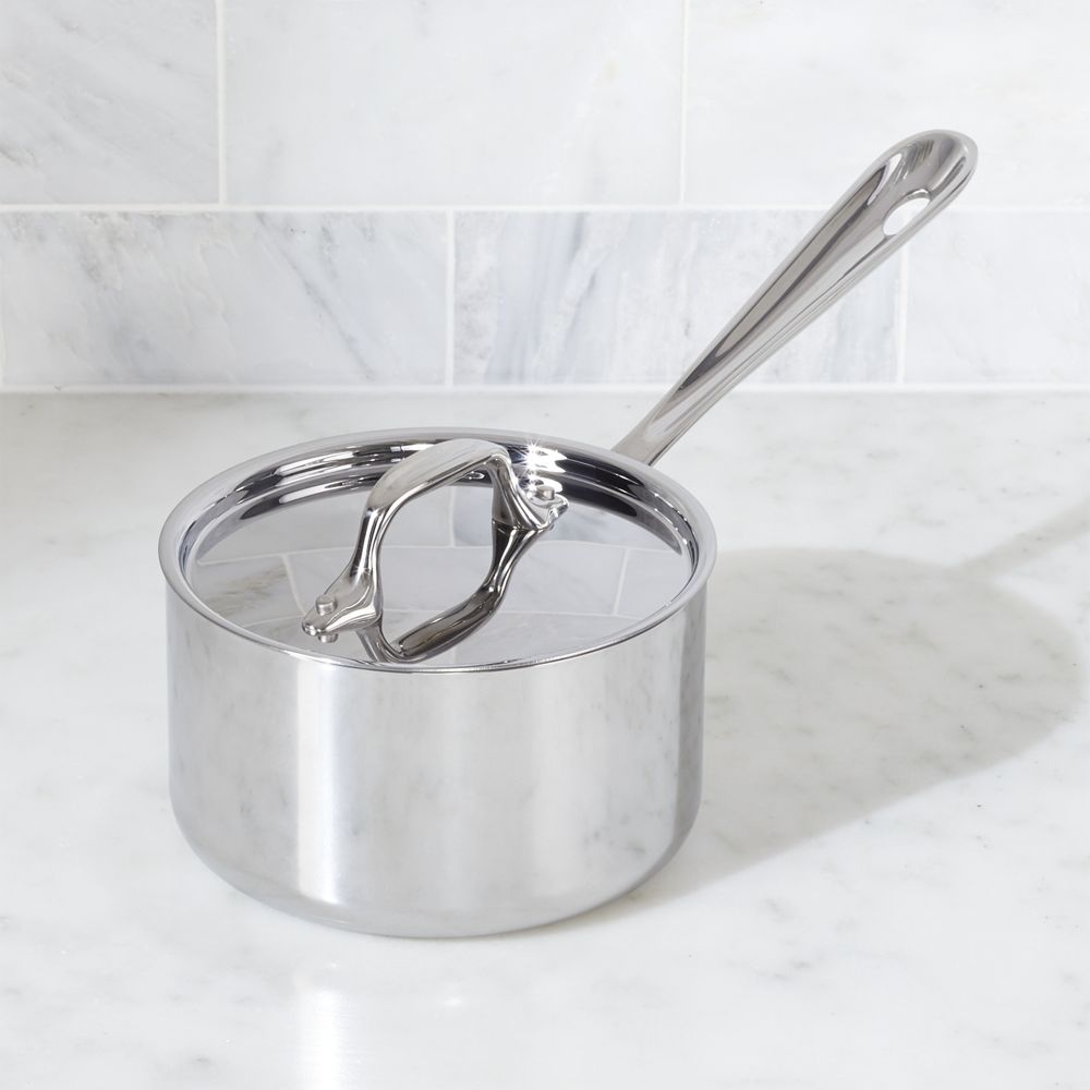 All-Clad ® D3 Stainless Steel 1.5-Qt. Saucepan with Lid - Image 0