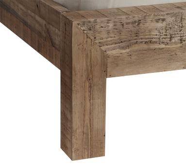 Hensley Reclaimed Wood Bed, King, Weathered Gray - Image 3
