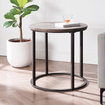 Rackley Round Industrial End Table - Image 0