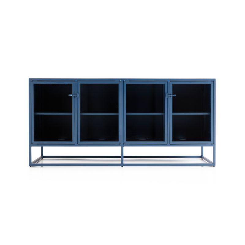 Casement Blue Large Metal Sideboard - Image 2