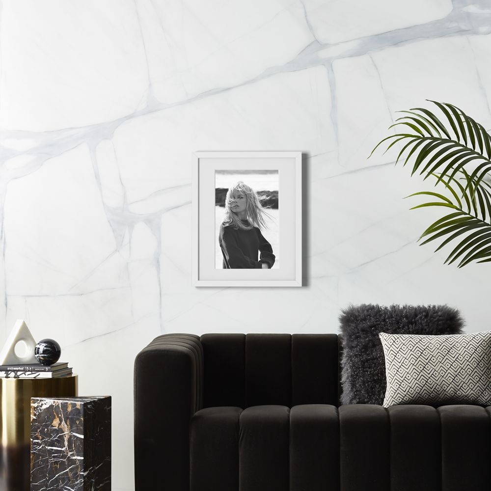 Bardot Poses with White Frame 17.5"x21.5" - Image 0