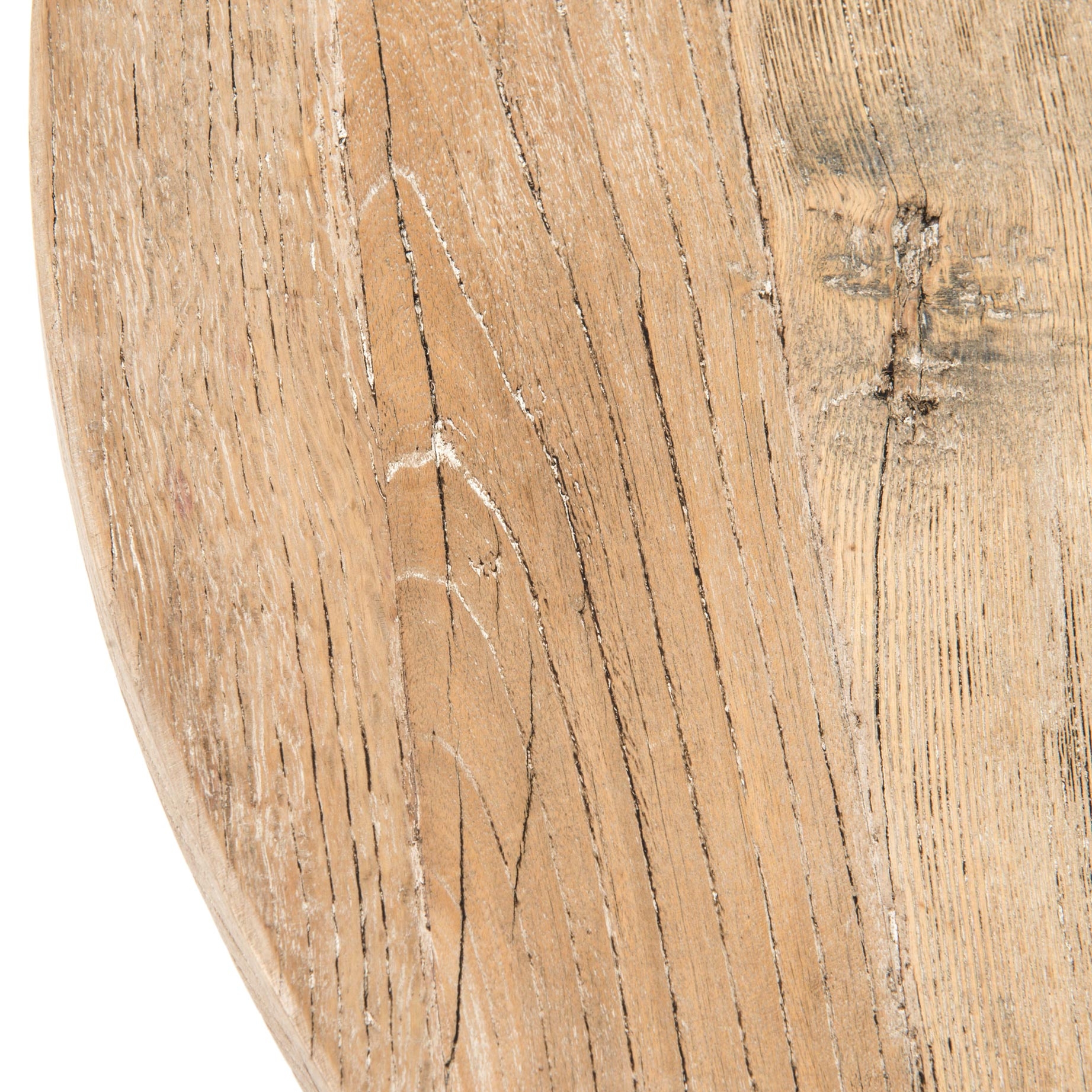 Delon French White Wash Reclaimed Pine Bistro Table - Image 1